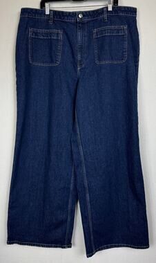 Free Assembly Blue Wide Leg Jeans Women's 20W
